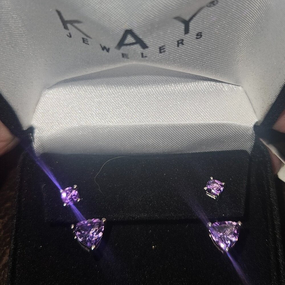 Amethyst earrings